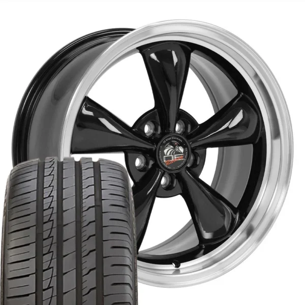 OE Wheels FR01 18x9 5x114 3 Gloss Black Machined Lip Wheels 245 40 18 Ironman iMove GEN 2 Tires SET