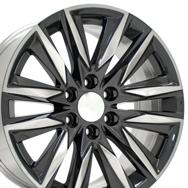 OE Wheels CA91 20x9 6x139 7 28et Gloss Gunmetal with Polished Face Wheel SET