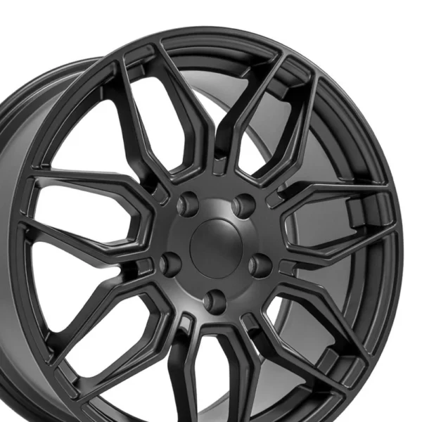 OE Wheels CV03 18x8 5 5x120 65 52et Satin Black Wheel SET