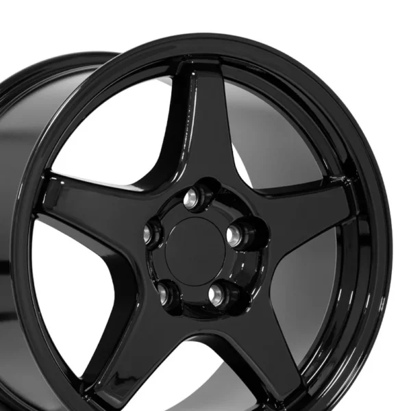 OE Wheels CV01 17x9 5 5x120 65 56et Gloss Black Wheel SET