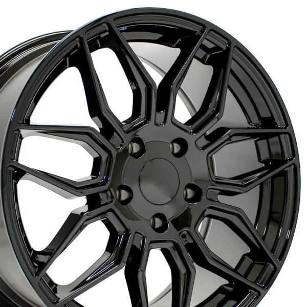 OE Wheels CV03 18x8 5 5x120 65 53et Gloss Black Wheel SET
