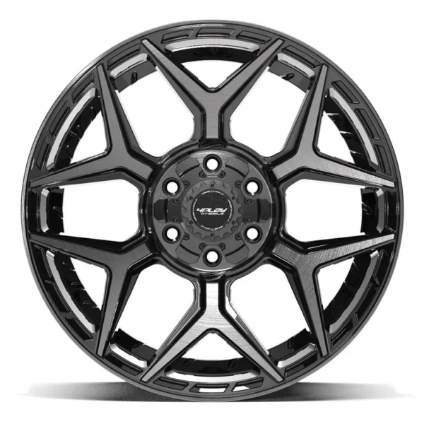 4PLAY 4P06 20x9 6x135 + 6x139 7 0et Gloss Black Brushed with Tinted Clear Wheel SET