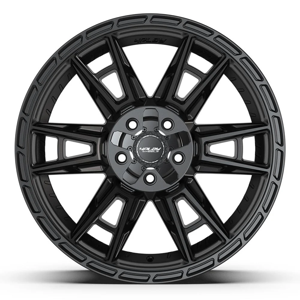 4PLAY 4PS20 20x9 5x127 + 5x139 7 6et Satin Black Wheel SET