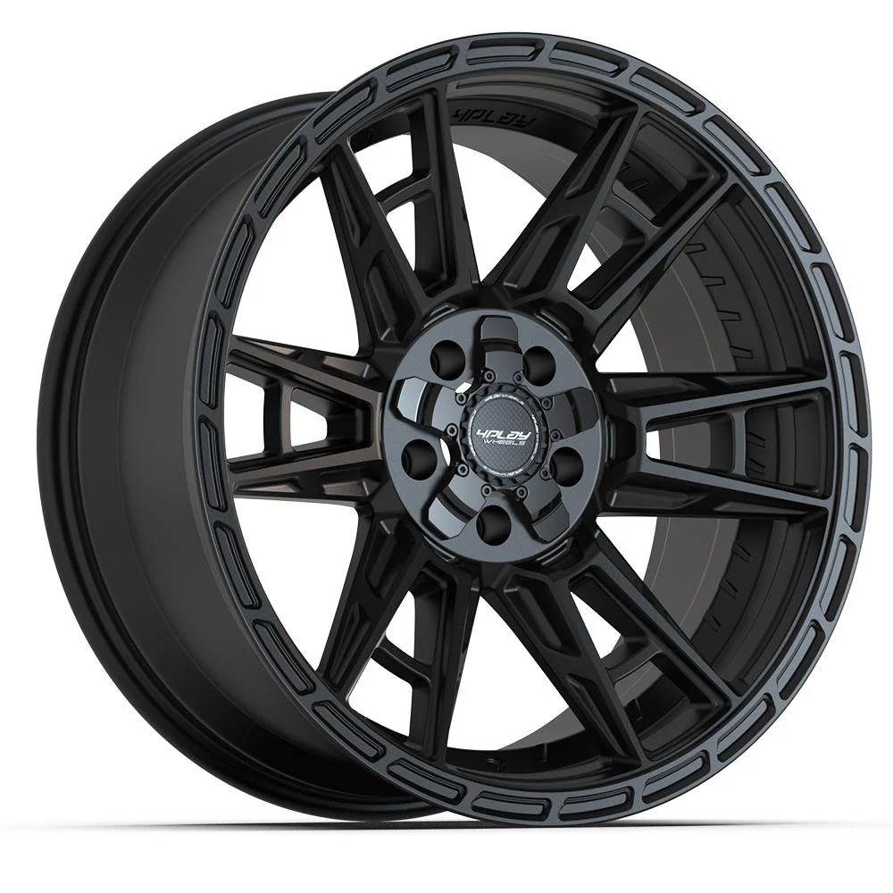 4PLAY 4PS20 20x9 5x127 + 5x139 7 6et Satin Black Wheel SET Image 5