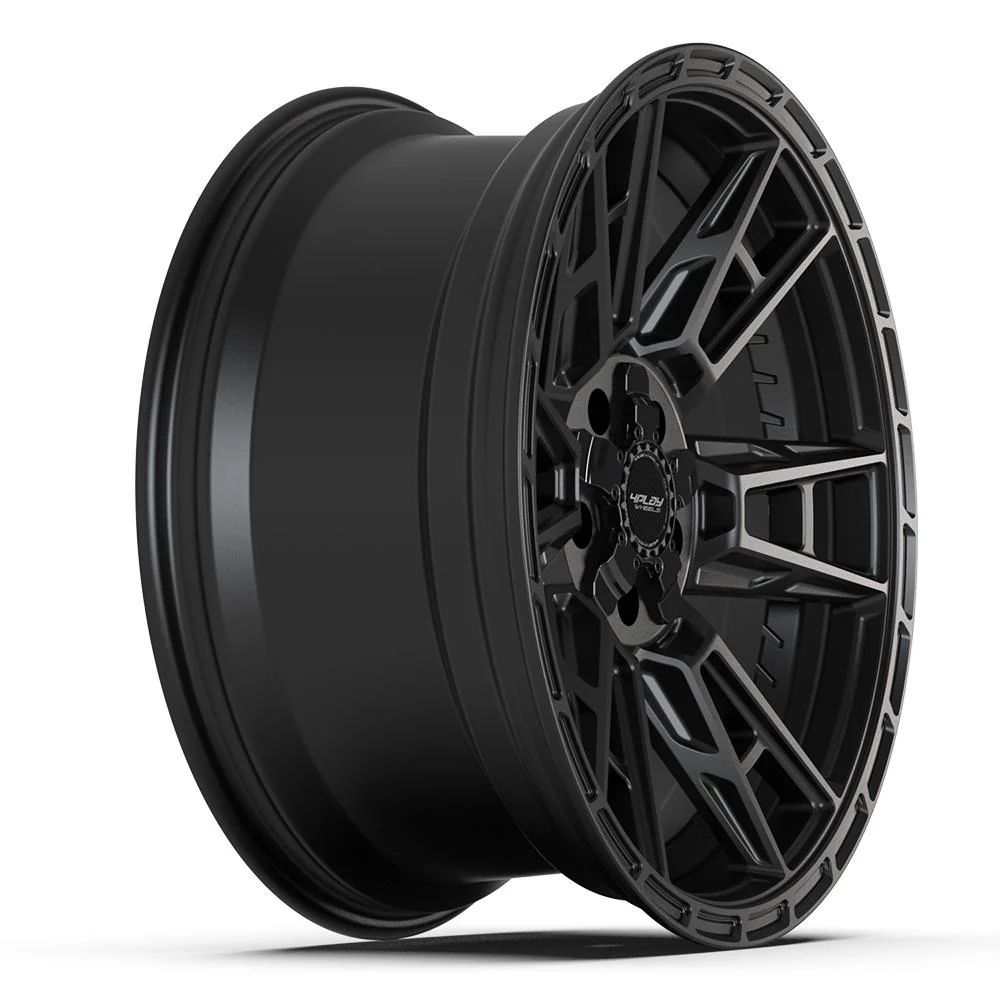 4PLAY 4PS20 20x9 5x127 + 5x139 7 6et Satin Black Wheel SET Image 3