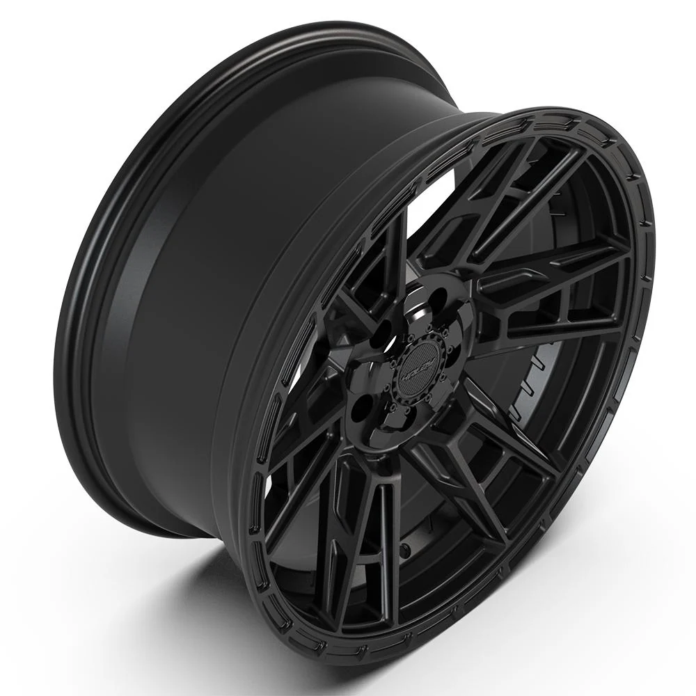 4PLAY 4PS20 20x9 5x127 + 5x139 7 6et Satin Black Wheel SET Image 2