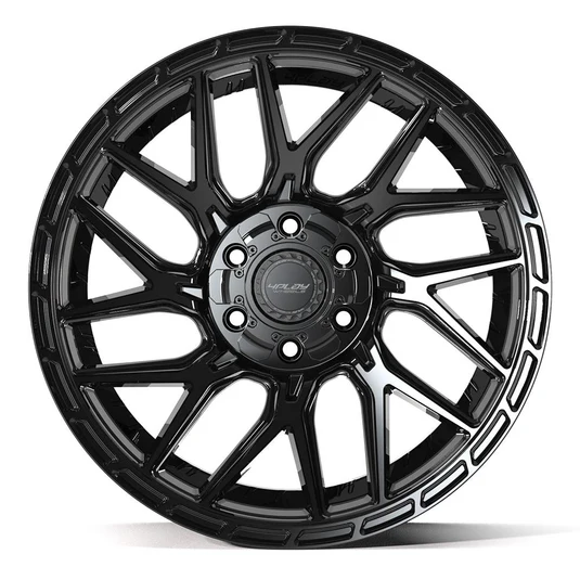 4PLAY 4PS28 20x9 6x135 + 6x139 7 18et Gloss Black Brushed with Tinted Clear Wheel SET