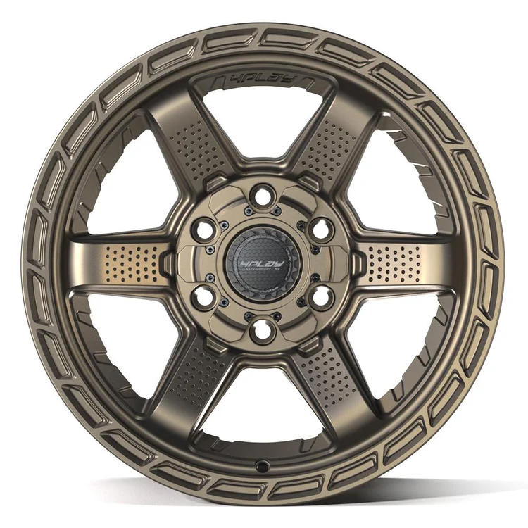 4PLAY 4PS63 17x9 6x135 + 6x139 7 Satin Bronze Wheels 33x12 50 17 Sailun TerraMax RT Tires SET Image 5