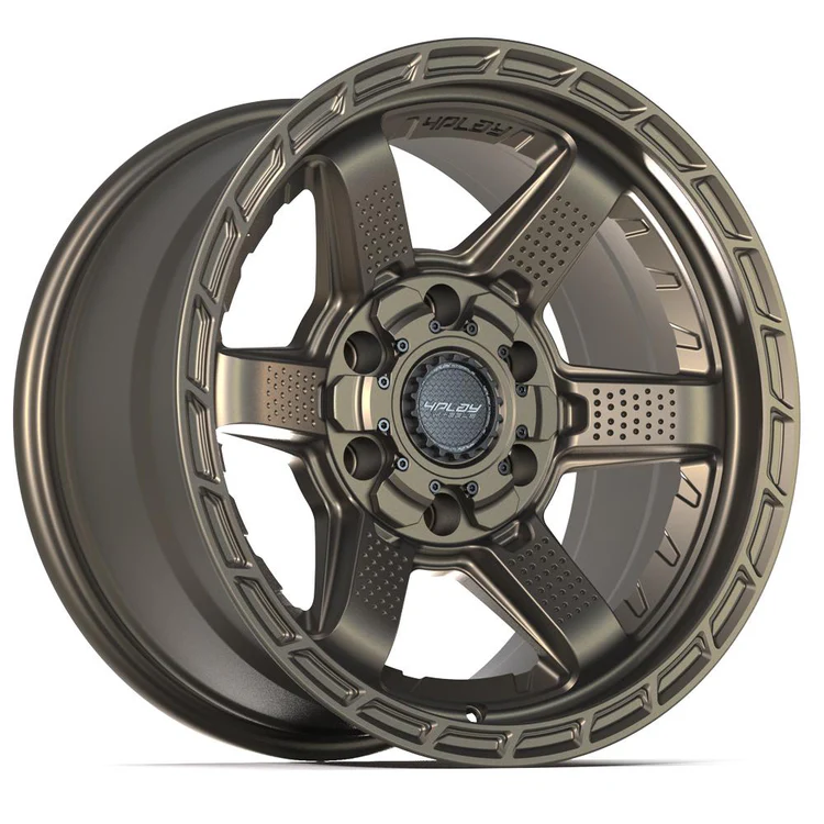 4PLAY 4PS63 17x9 6x135 + 6x139 7 Satin Bronze Wheels 33x12 50 17 Sailun TerraMax RT Tires SET Image 4