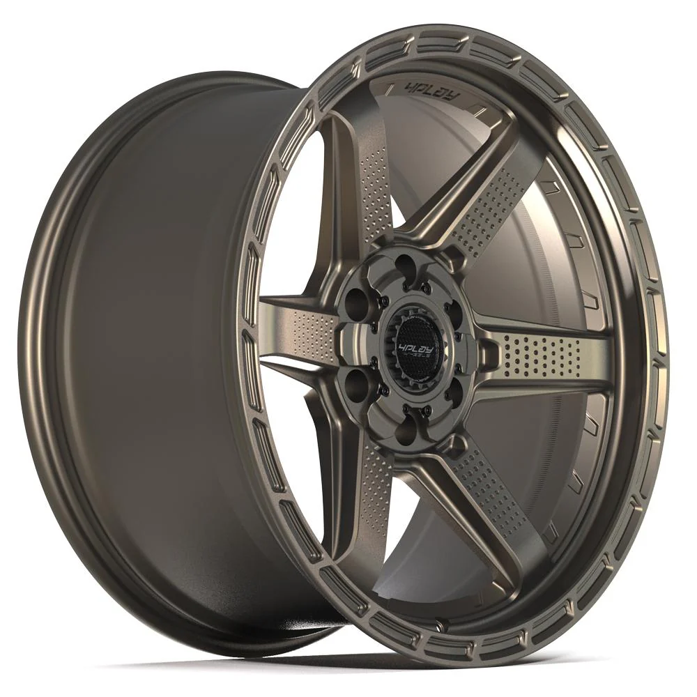 4PLAY 4PS63 20x9 6x135 + 6x139 7 Satin Bronze Wheels 275 55 20 TBB TS 37 AT Tires SET Image 3
