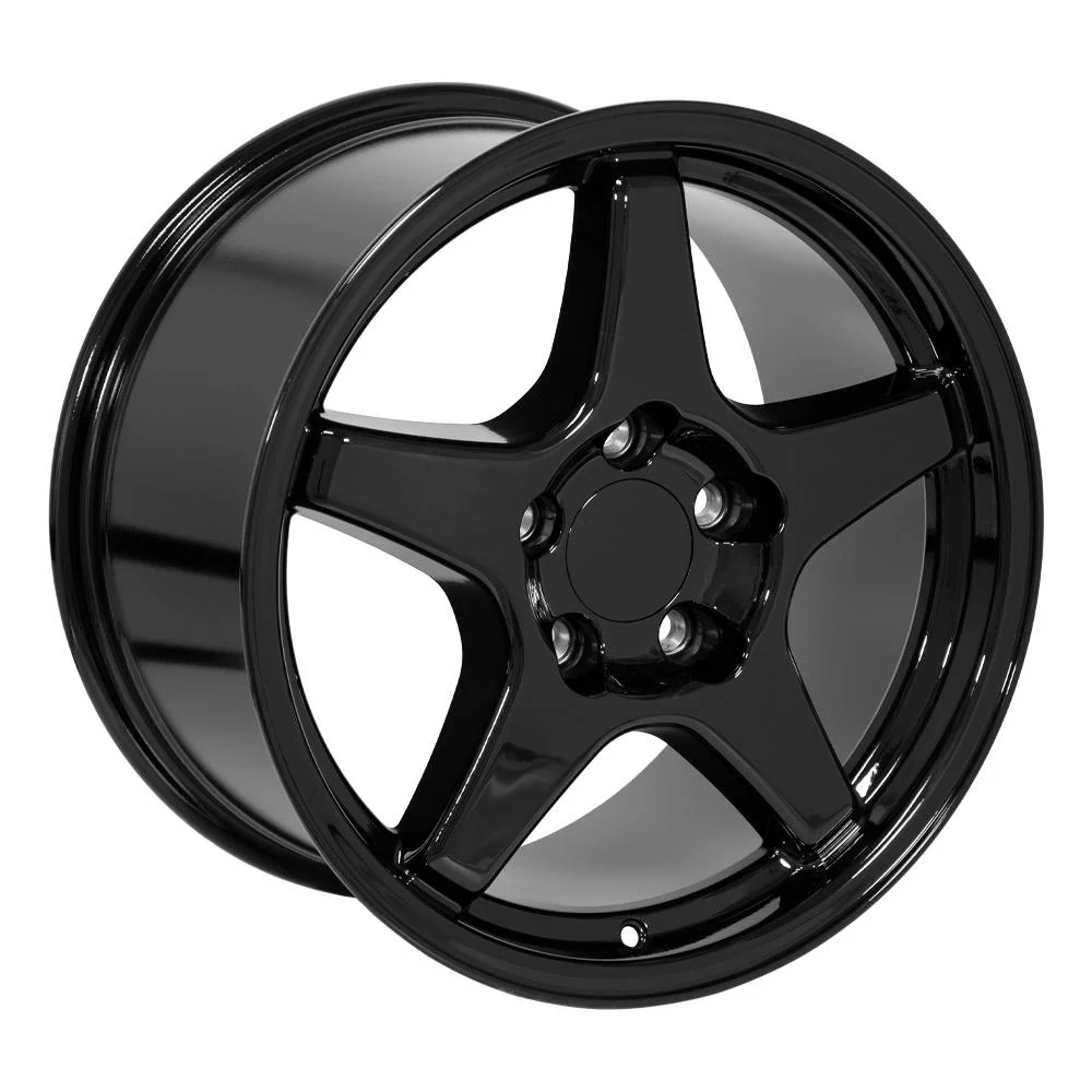 OE Wheels CV01 17x9 5 5x120 65 56et Gloss Black Wheel SET Image 4
