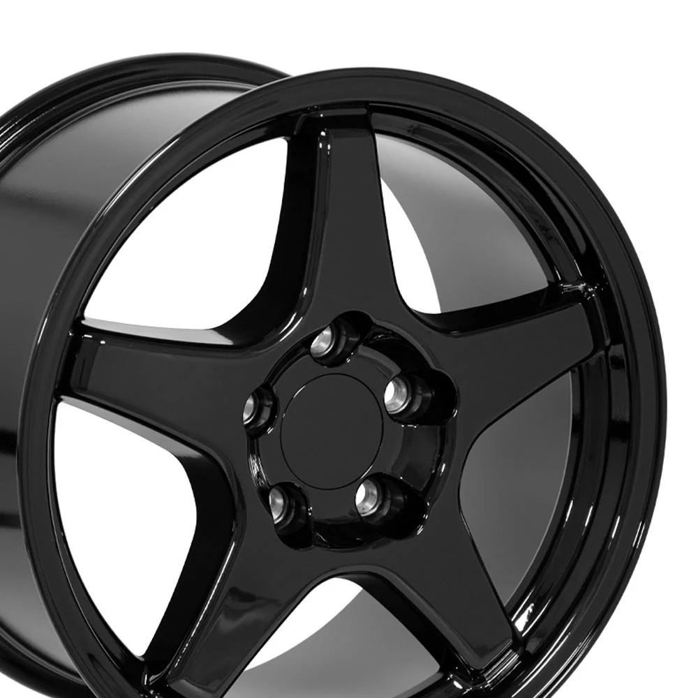 OE Wheels CV01 17x9 5 5x120 65 56et Gloss Black Wheel SET Image 5
