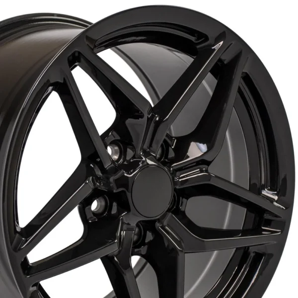 OE Wheels CV31 17x9 5 5x120 65 56et Gloss Black Wheel SET