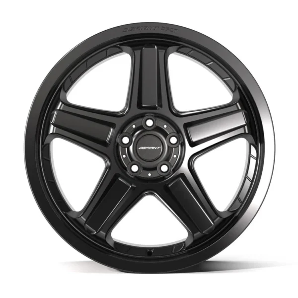 DEFIANT DF07 20x9 5 5x115 15et Satin Black Wheel SET