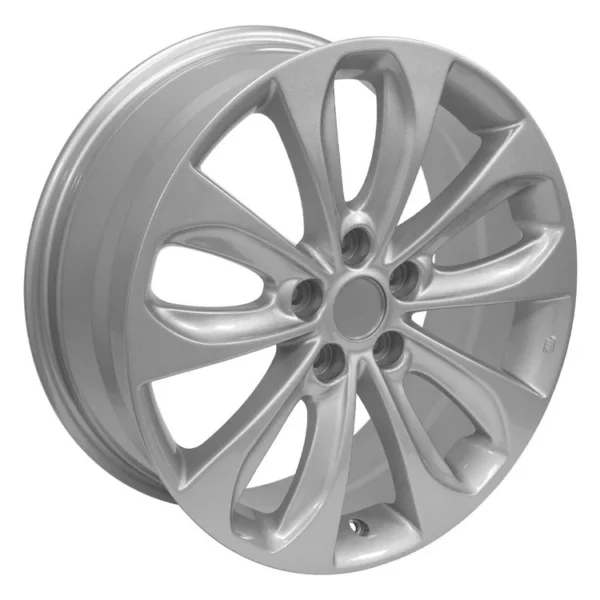 OE Wheels HY02 18x7 5 5x114 3 48et Gloss Silver Wheel SET