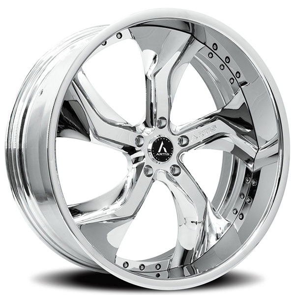 22" Artis Forged Wheels Bully Chrome Rims