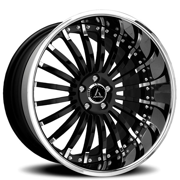 24" Artis Forged Wheels Coronado Custom 2 Tone Face with Chrome Lip Rims