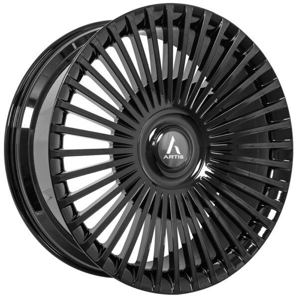 22" Artis Forged Wheels Radiante M Gloss Black Monoblock Forged Rims